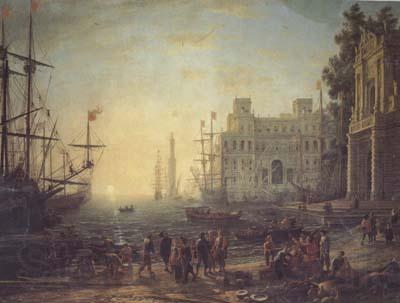 Claude Lorrain Port with the Ville Medici (mk17) Norge oil painting art
